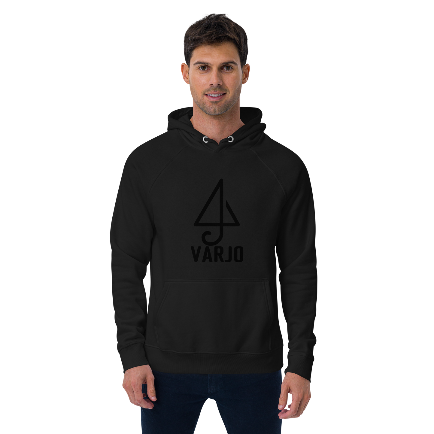 Varjo Musta Logo Huppari