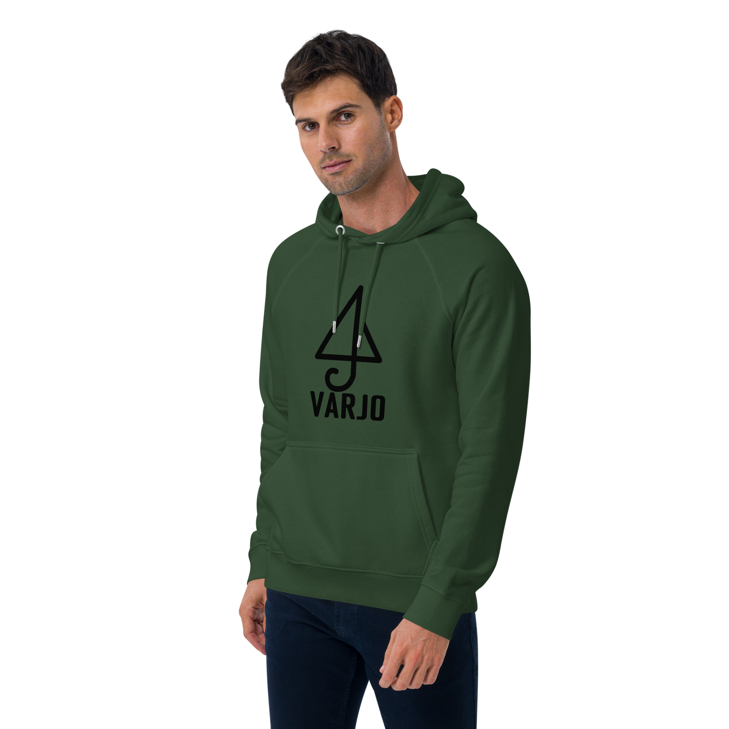 Varjo Musta Logo Huppari