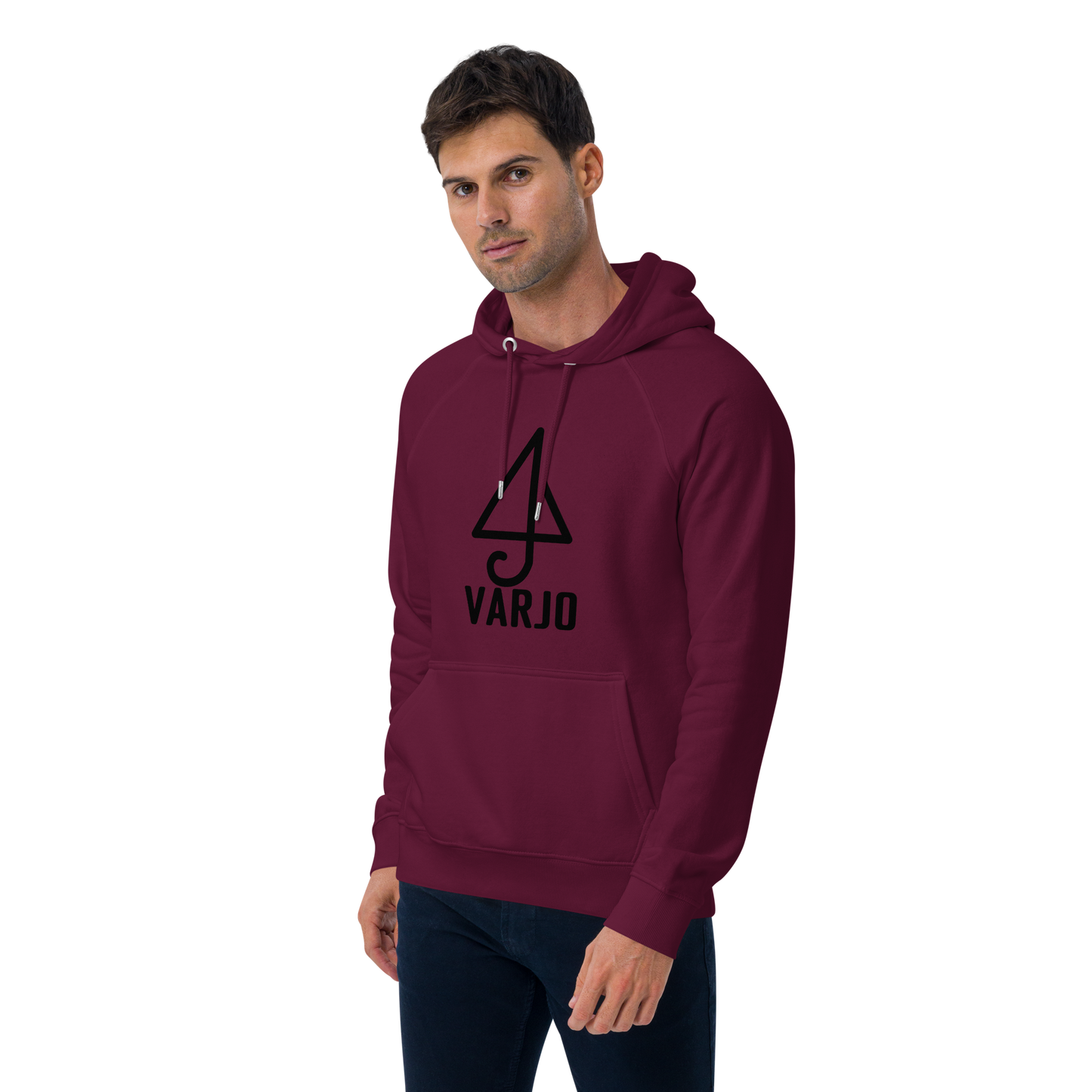 Varjo Musta Logo Huppari