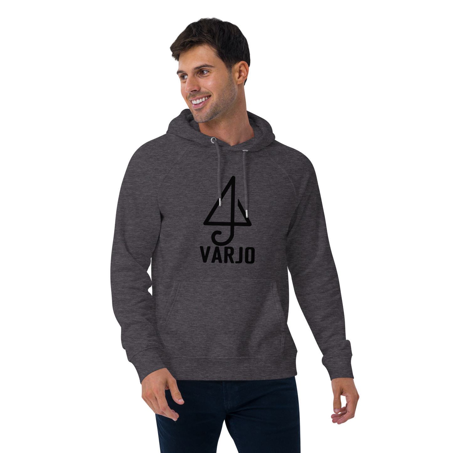 Varjo Musta Logo Huppari